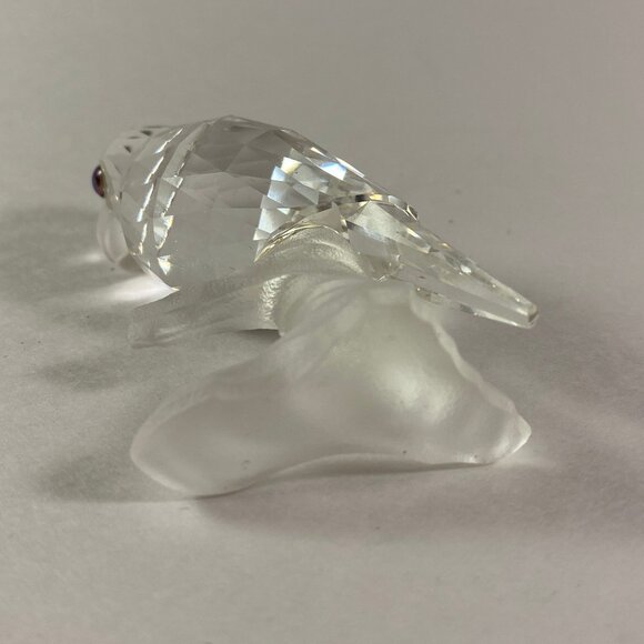 Swarovski UP IN THE TREES Parrot Figurine Frosted Base in Excellent Condition - Picture 10 of 10